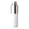 Recycled stainless steel double-walled drinking bottle (600 ml) Esen white