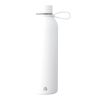 Recycled stainless steel double-walled drinking bottle (500 ml) Sena white