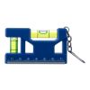 Recycled ABS spirit level keychain Indira cobalt blue