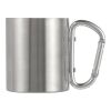 Stainless steel double walled mug Nella silver | No Branding | not available | not available