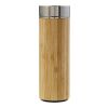 Bamboo and stainless steel double walled bottle Yara brown | No Branding | not available | not available