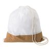 RPET and cork drawstring backpack Elodie white | No Branding | not available | not available