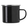Enamel drinking mug (350 ml) Jamaal black | No Branding | not available | not available