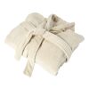 Fleece (210 gr/m²) bathrobe Derek beige | No Branding | not available | not available