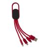4-in-1 Charging cable set Idris red | No Branding | not available | not available