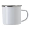 Enamel drinking mug (350 ml) Jamaal white | No Branding | not available | not available