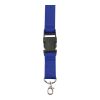 Polyester (300D) lanyard and key holder Bobbi cobalt blue | No Branding | not available | not available