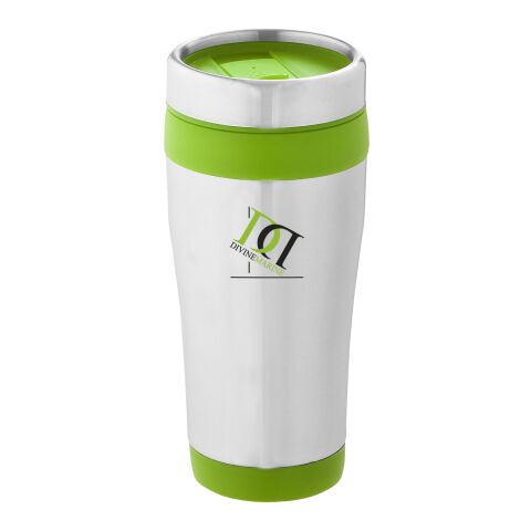 Elwood 410 ml insulated tumbler Standard | Silver-Lime green | Without Branding | not available | not available