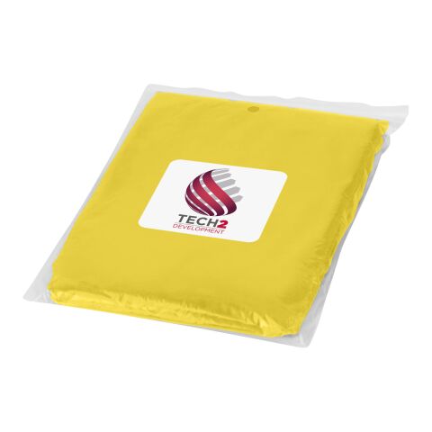 Ziva Disposable Rain Poncho Standard | Yellow | No Branding | not available | not available | not available