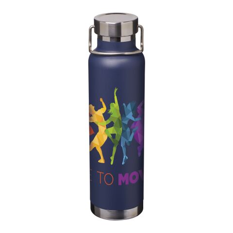 Thor 650 ml copper vacuum insulated sport bottle Navy | No Branding | not available | not available