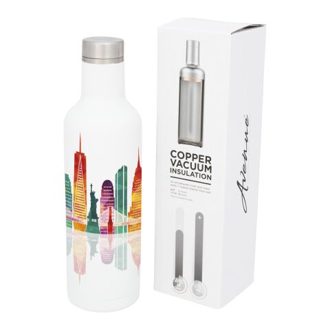Pinto 750 ml copper vacuum insulated bottle Standard | White | No Branding | not available | not available