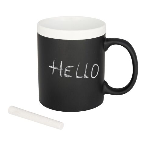 Chalk-write 330 ml ceramic mug Standard | White | No Branding | not available | not available