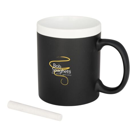 Chalk-write 330 ml ceramic mug Standard | White | No Branding | not available | not available