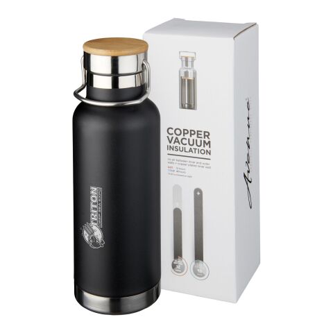 Thor 480 ml copper vacuum insulated sport bottle Standard | Solid black | No Branding | not available | not available