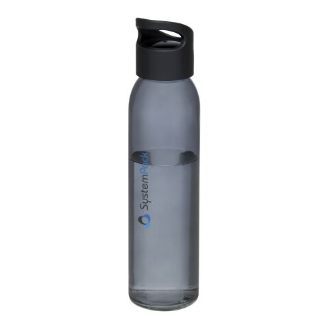Sky 500 ml glass sport bottle Standard | Black | No Branding | not available | not available