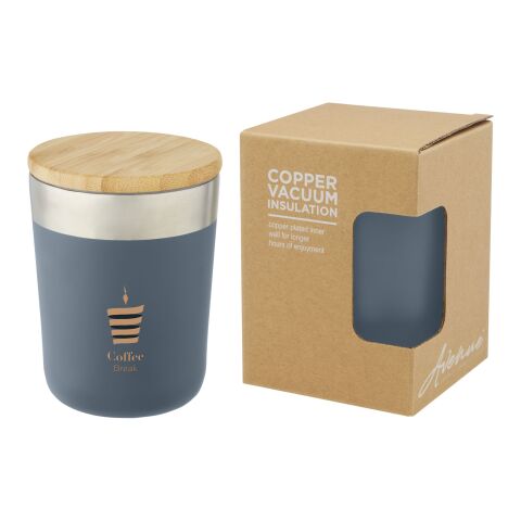 Lagan copper vacuum insulated tumbler with bamboo lid 300 ml Standard | Ice blue | No Branding | not available | not available