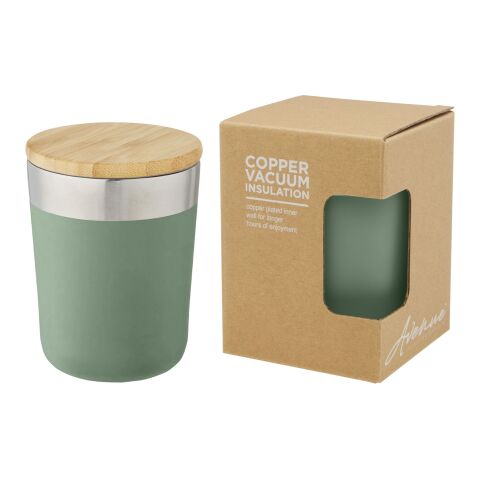 Lagan copper vacuum insulated tumbler with bamboo lid 300 ml 