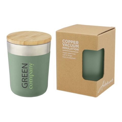 Lagan copper vacuum insulated tumbler with bamboo lid 300 ml Standard | Heather green | No Branding | not available | not available
