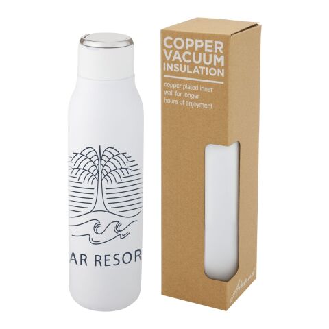 Marka 600 ml copper vacuum insulated bottle with metal loop