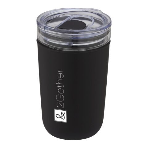 Bello 420 ml glass tumbler with recycled plastic outer wall Solid black | not available