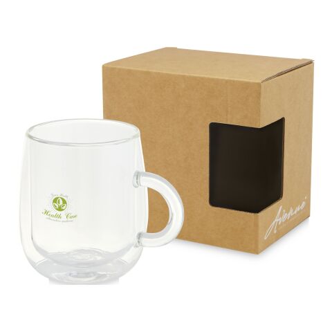 Iris 330 ml glass mug Standard | White | No Branding | not available | not available