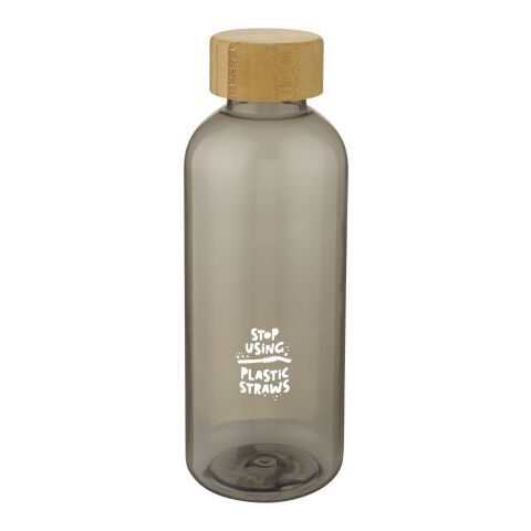 Ziggs 650 ml GRS recycled plastic sports bottle Transparent charcoal | No Branding | not available | not available