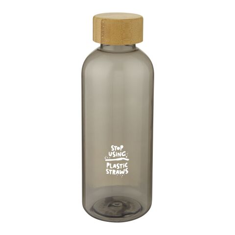 Ziggs 650 ml GRS recycled plastic sports bottle Standard | Transparent black | No Branding | not available | not available