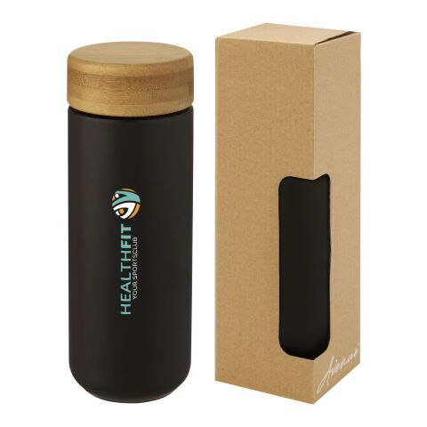 Lumi 300 ml ceramic tumbler with bamboo lid