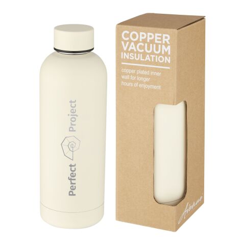 Spring 500 ml copper vacuum insulated bottle Standard | Ivory cream | No Branding | not available | not available