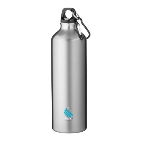 Oregon 770 ml RCS certified recycled aluminium water bottle with carabiner Standard | Silver | No Branding | not available | not available