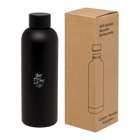 Spring 500 ml RCS certified copper vacuum insulated bottle Standard | Solid black | No Branding | not available | not available