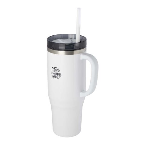 Melbourne 1200 ml RCS certified mug with straw Standard | White | No Branding | not available | not available