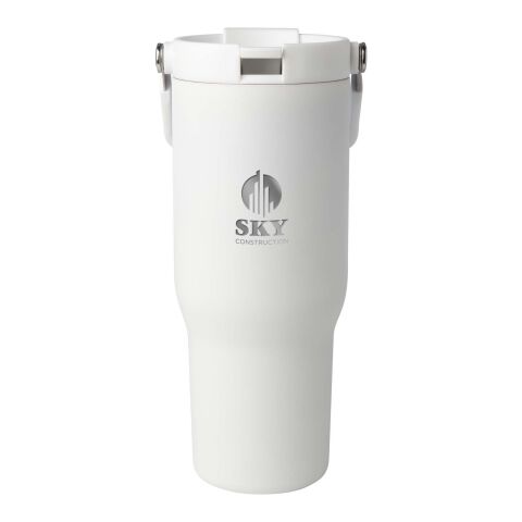 Bronx 900 ml RCS recycled stainless steel copper vacuum insulated tumbler with dual function lid Standard | White | No Branding | not available | not available