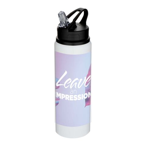 Fitz 800 ml RCS recycled single wall stainless steel water bottle Standard | White | No Branding | not available | not available