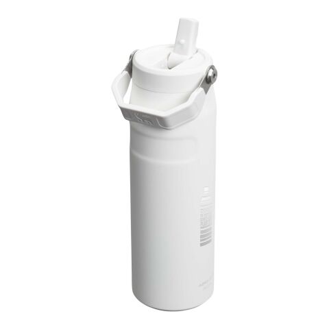 Stanley IceFlow™ 2.0 700 ml water bottle with flip straw Standard | Frosted white | 1-color Pad Print | back | 30 mm x 70 mm