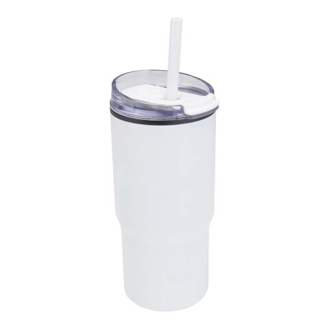 Westin 540 ml RCS recycled double wall insulated tumbler with straw White