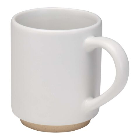 Camilla 180 ml stackable ceramic mug with matte finish White