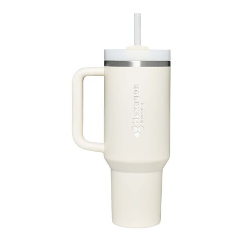 Stanley Quencher® H2.0 FlowState™ 890 ml recycled stainless steel insulated tumbler Cream