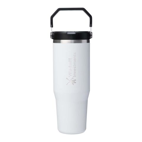 Stanley IceFlow™ 2.0 890 ml insulated stainless steel tumbler with flip straw White