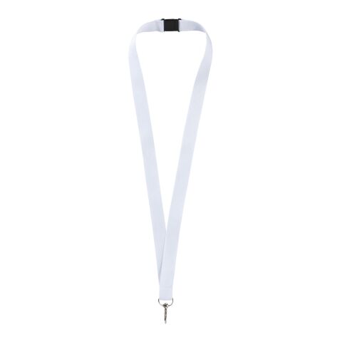 Lago lanyard with break-away closure Standard | White | No Branding | not available | not available | not available