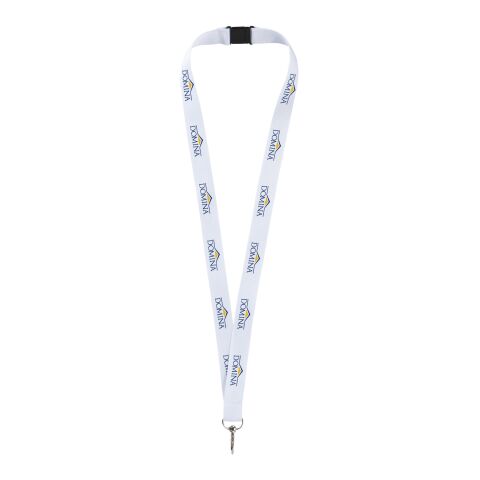 Lago lanyard with break-away closure Standard | White | No Branding | not available | not available | not available