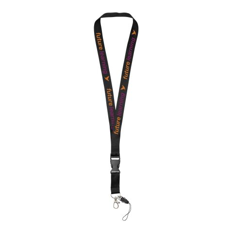 Sagan phone holder lanyard with detachable buckle Standard | Black | No Branding | not available | not available