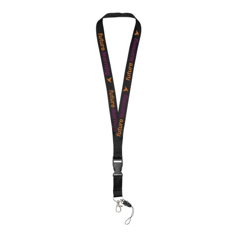 Sagan phone holder lanyard with detachable buckle Standard | Solid black | No Branding | not available | not available | not available