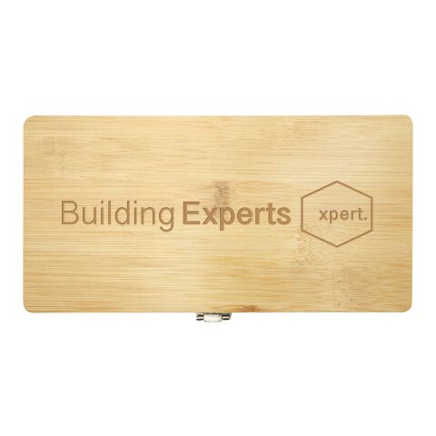 Rivet 19-piece bamboo/recycled plastic tool set Standard | Natural | No Branding | not available | not available