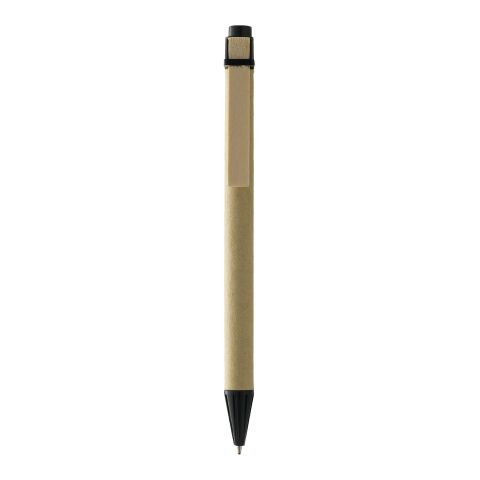 Salvador recycled ballpoint pen Natural-Solid black | No Branding | not available | not available | not available