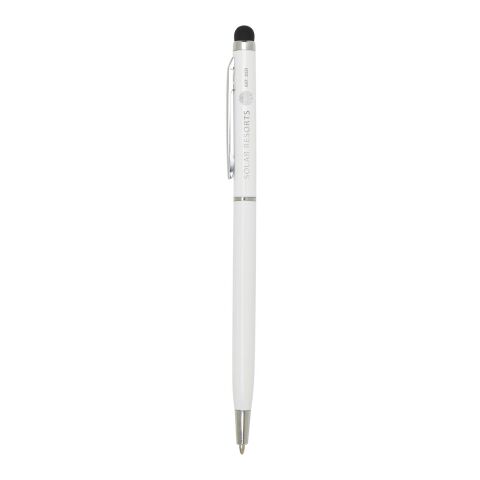 Ore aluminium ballpoint pen with stylus Standard | White | No Branding | not available | not available