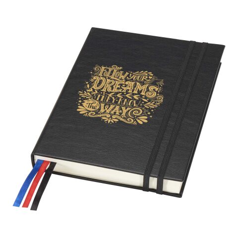 Alder A5 hard cover notebook Standard | Solid black | No Branding | not available | not available