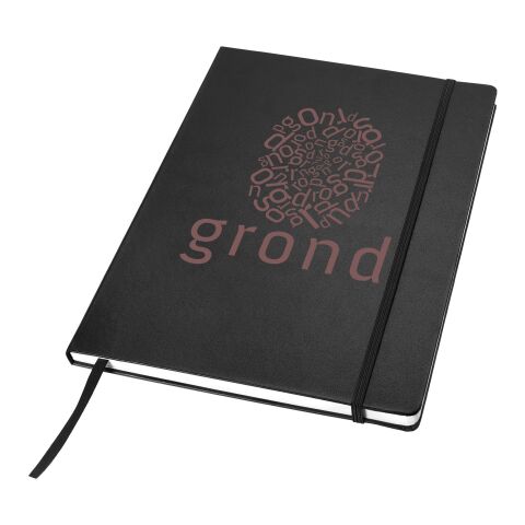 Executive A4 hard cover notebook Standard | Solid black | No Branding | not available | not available | not available