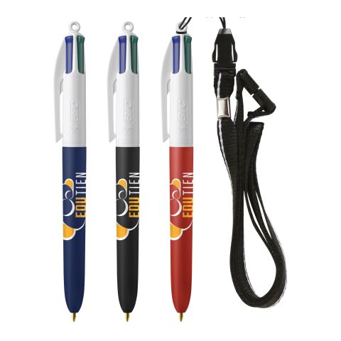 BIC® 4 Colours Soft with Lanyard