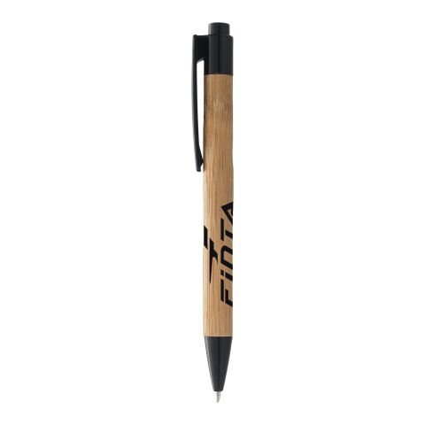 Borneo bamboo ballpoint pen Standard | Natural-Solid black | No Branding | not available | not available
